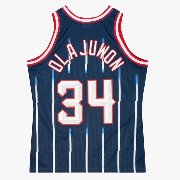 MITCHELL & NESS Hakeem Olajuwon Houston Rockets 1996/97 Jersey - Picture 2 of 6
